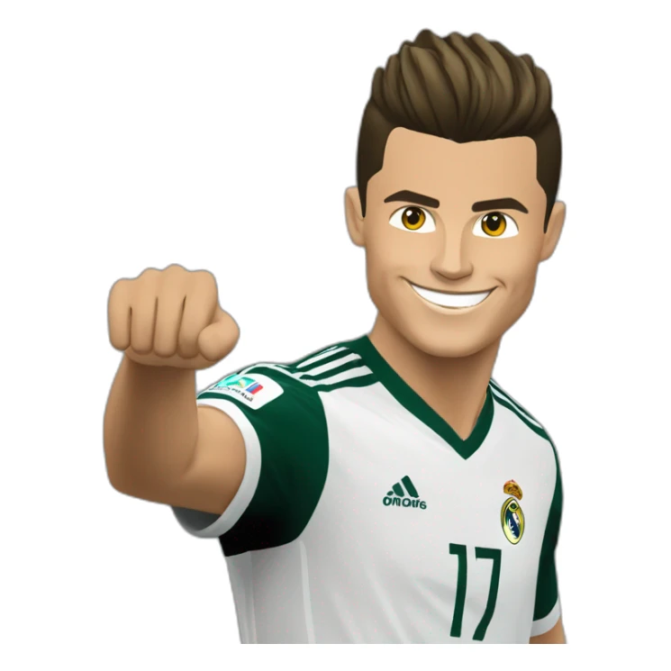 cristiano ronaldo qui fait sa célébration  sticker