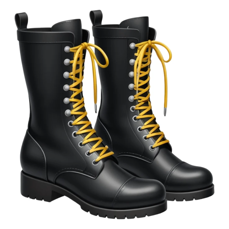 A pair of black boots sticker