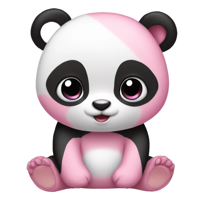 Baby pink panda  sticker