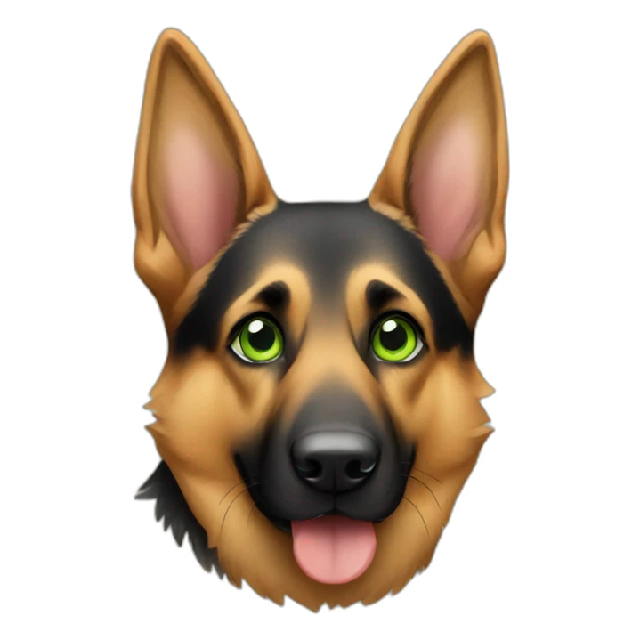 A cute german shepherd with green eyes dressed for thanksgiving sticker
