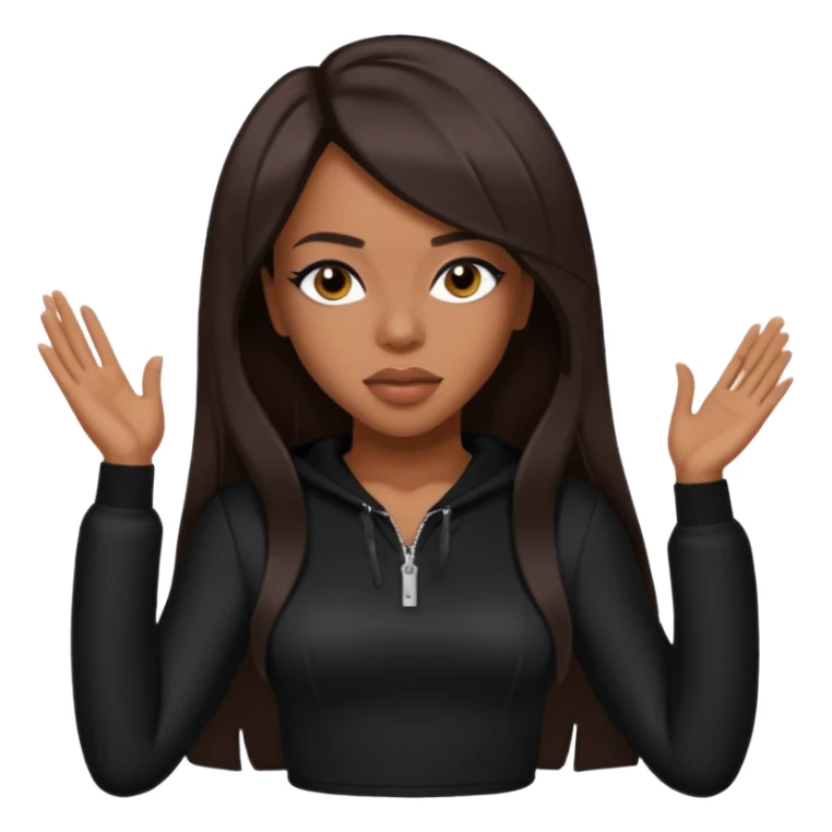 Aaliyah R&B Singer with dark brown hair sticker