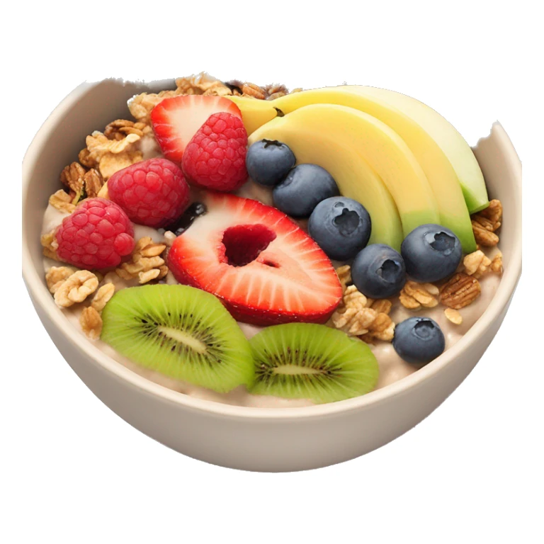A smoothiebowl with fruit and granola sticker