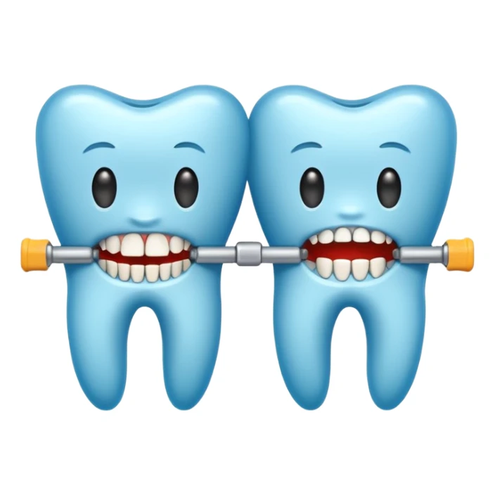 Aislamiento absoluto dental, con la grapa y la goma dique sticker