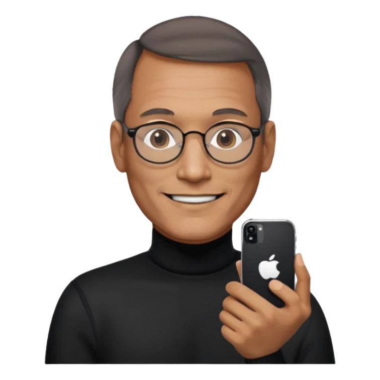create a founder mode emoji like steve jobs

 sticker