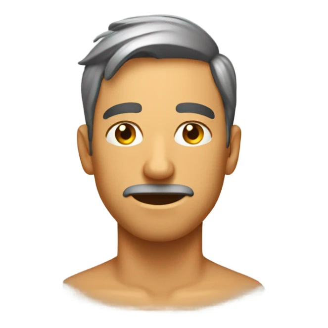 Hot and humid male sweating sticker