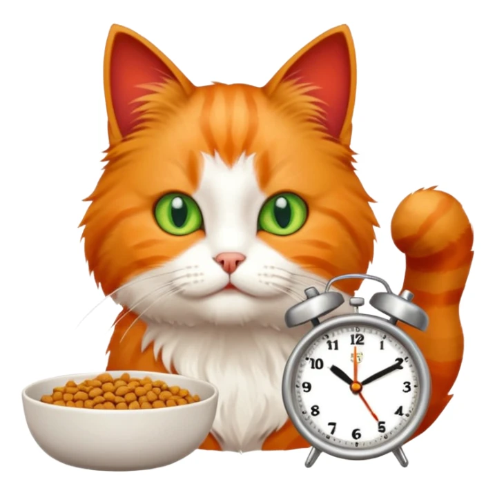 cat food alarm sticker