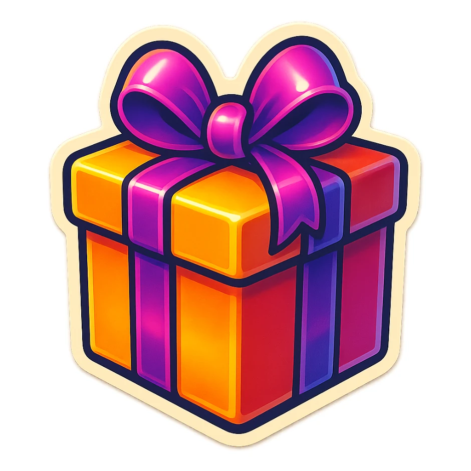 gift box sticker