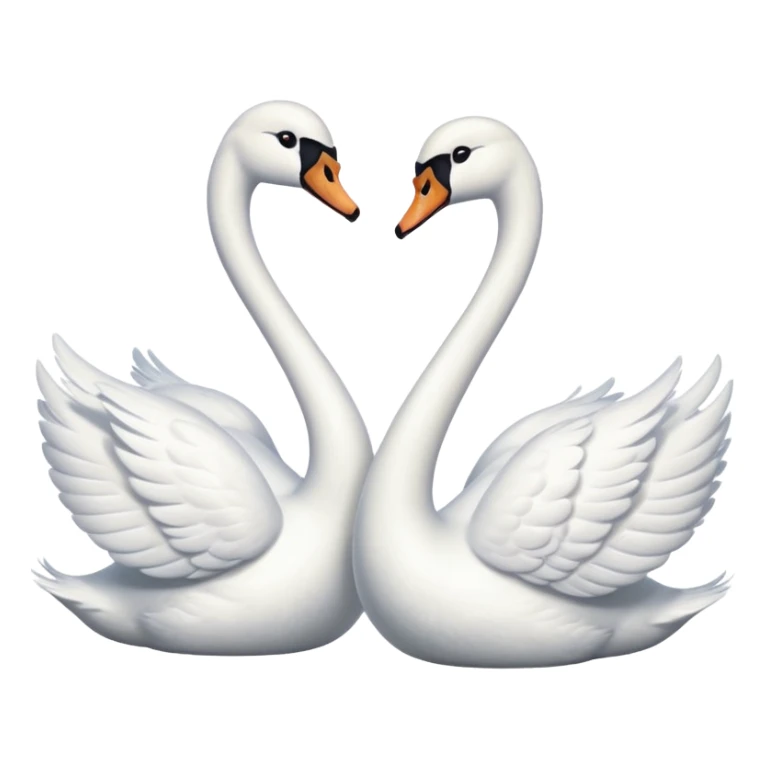 Du und ich für immer 2 swan  sticker