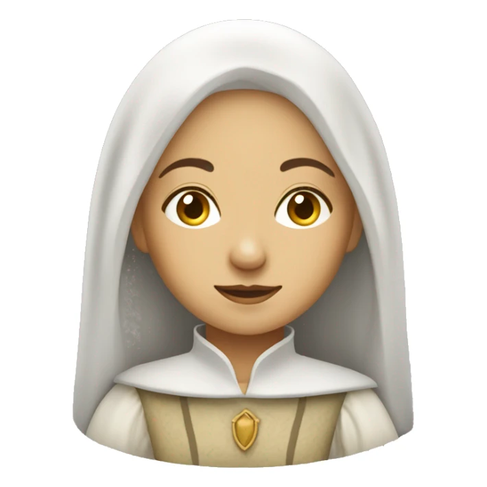white medieval woman rich sticker