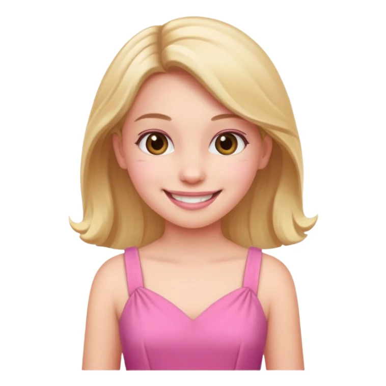 quero uma menina de roupa rosa feliz  sticker