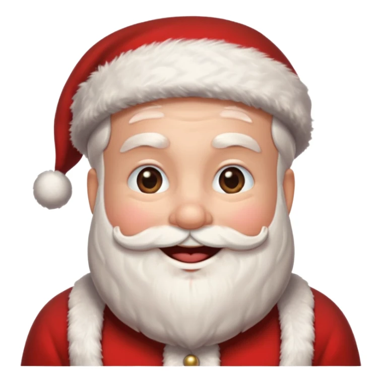 Santa emoji sticker