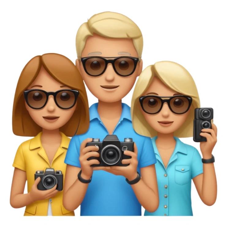 Tourists Taking Photos sticker