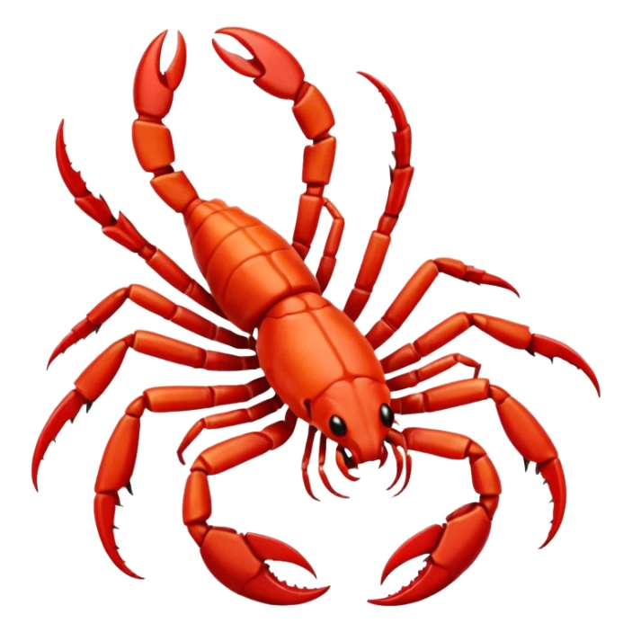 red Scorpion zodiac Sign sticker