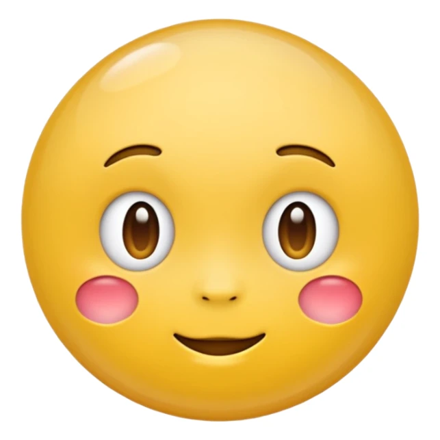 bubble cheek emoji (apple emoji style) sticker