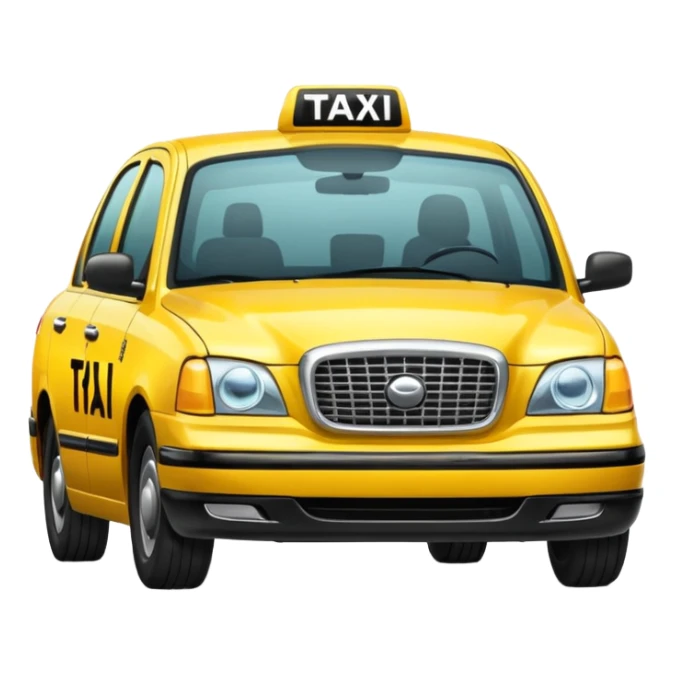 Taxi image in professional look sticker