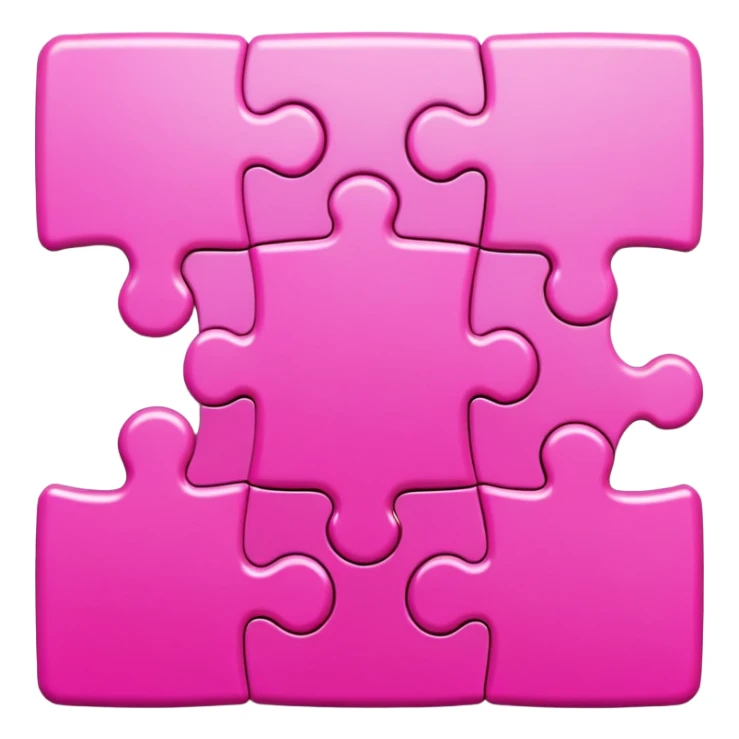 pink puzzle  sticker
