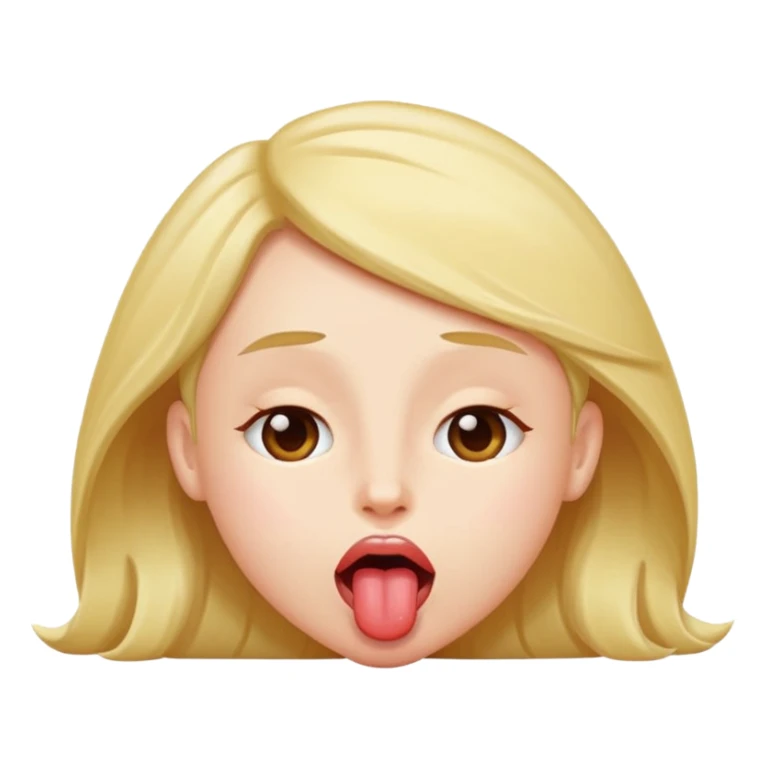 Laying down person with tongue out sticker