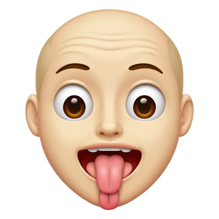 person sticking out tongue and shaking it  sticker