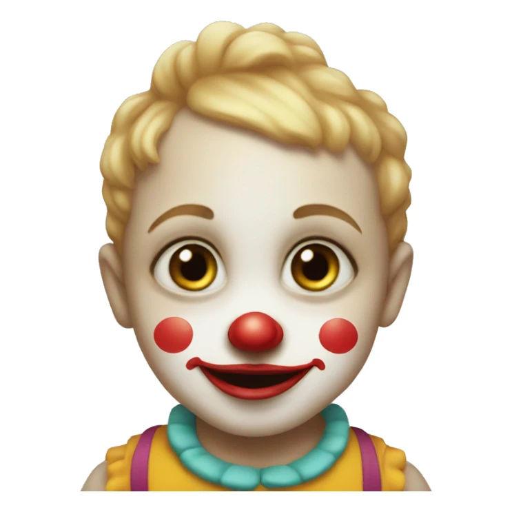 Baby clown sticker