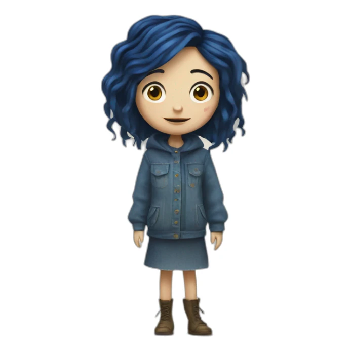 coraline girl sticker