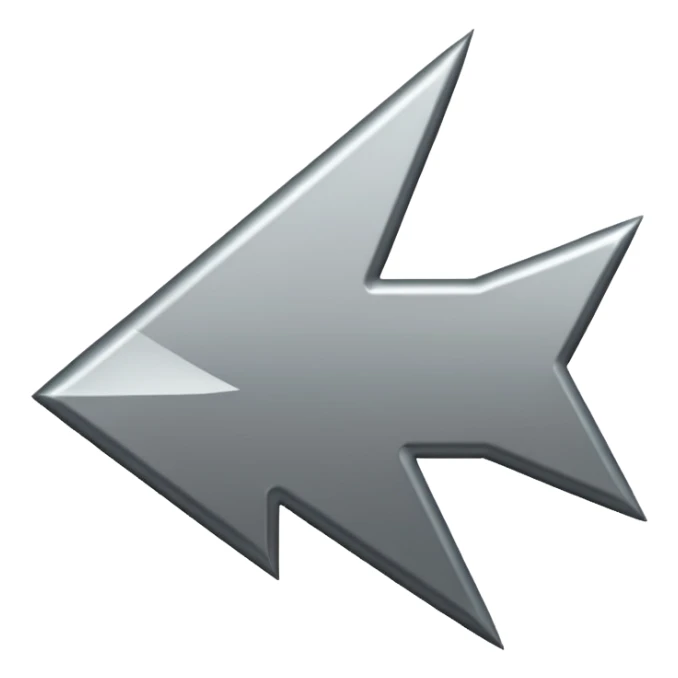 arrow pointing to the right animated in grey colors sticker