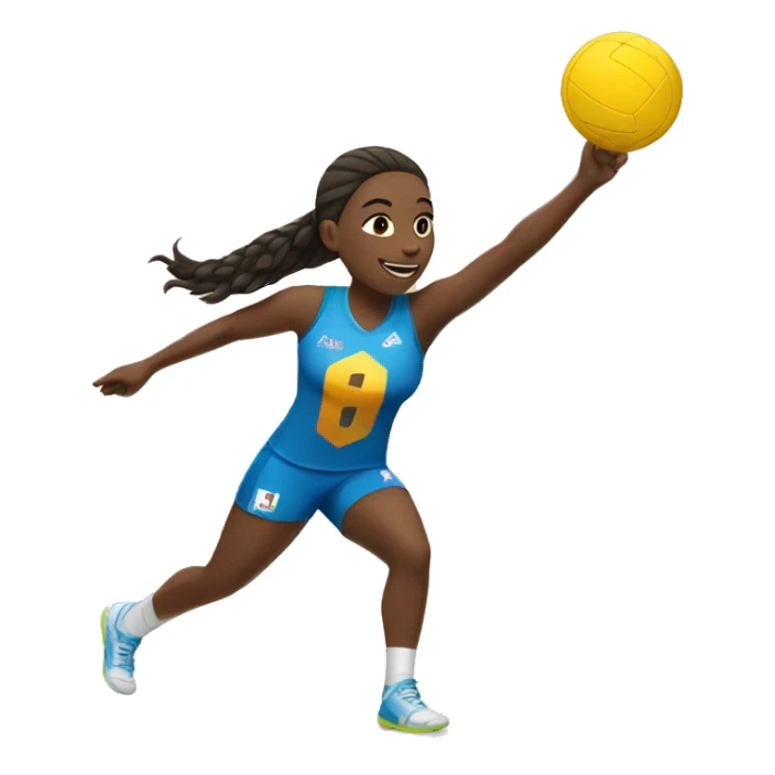 summer olympics girl playing volleyball sticker