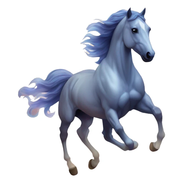 Ethereal horse galloping through constellations and nebulas sticker