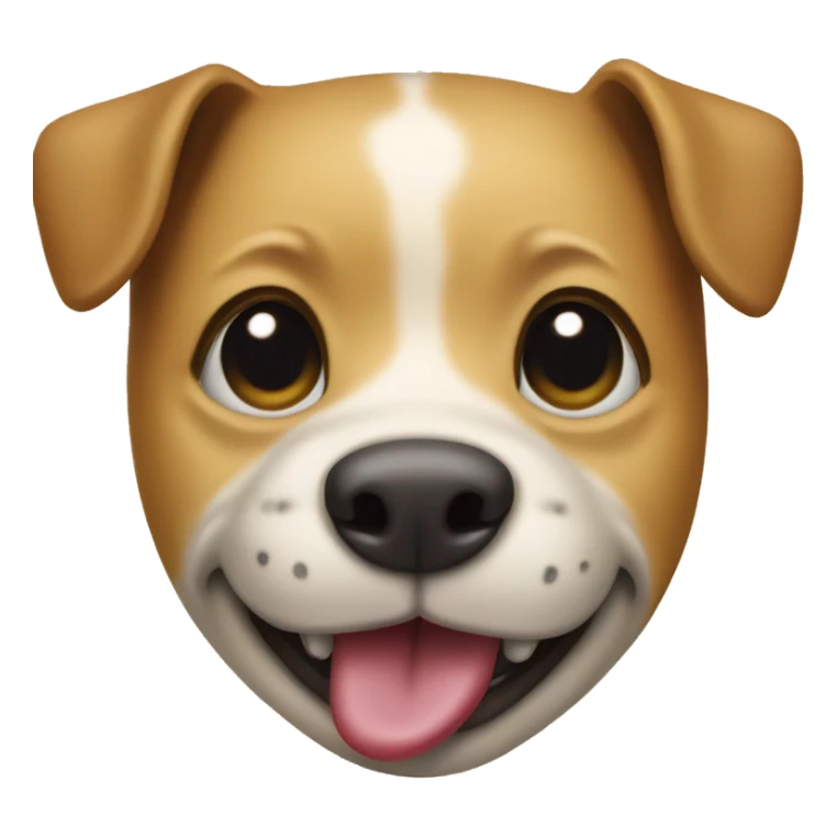 The bamboo dog with its tongue sticking out sticker