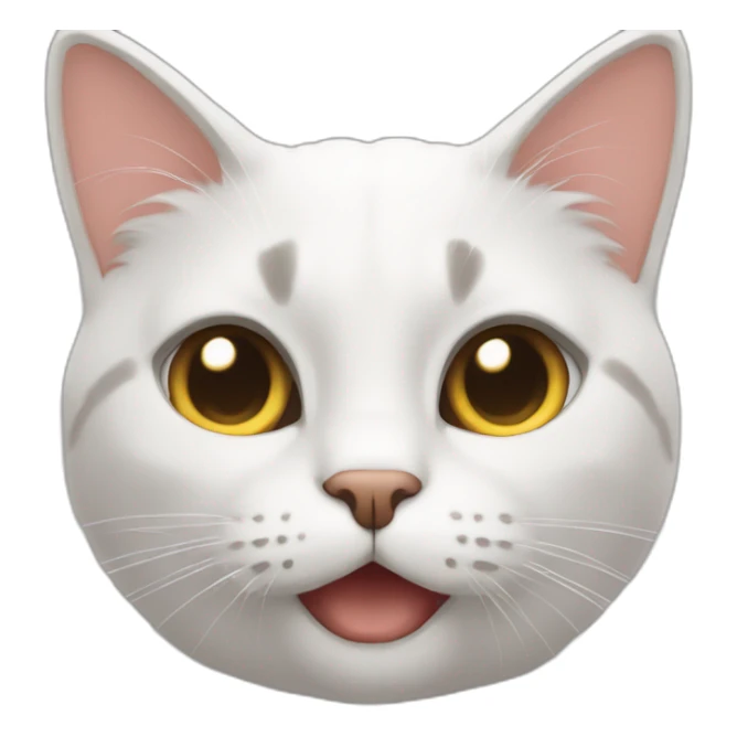 Un chat qui fait un cœur sticker