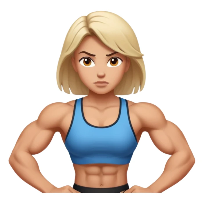 Strong girl sticker