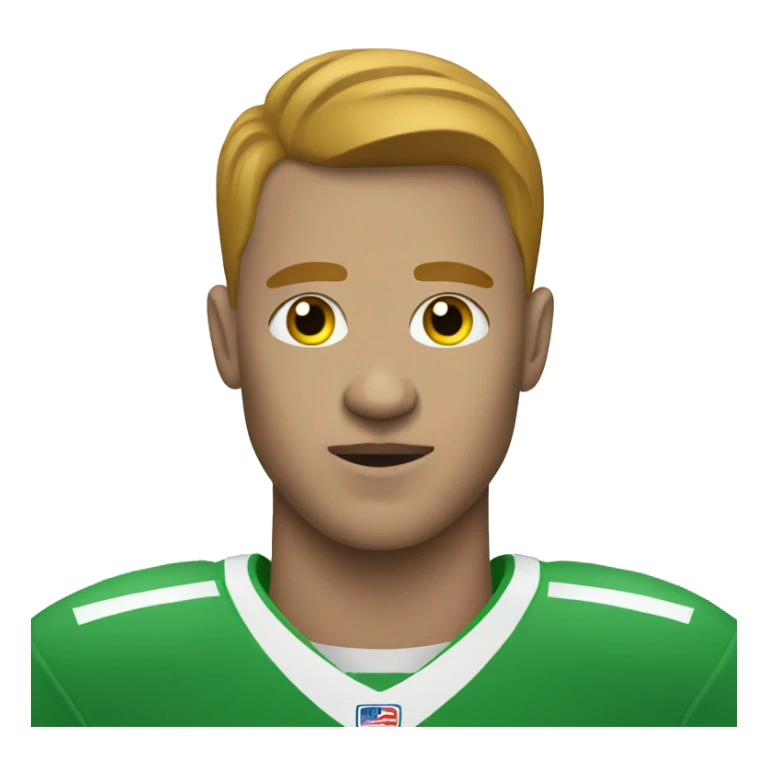 football player missing a goal sticker