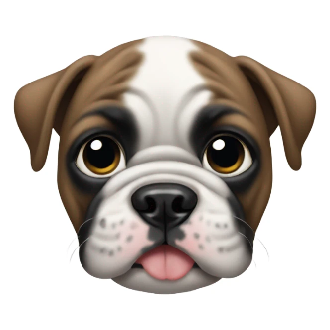 Baby black bulldog sticker