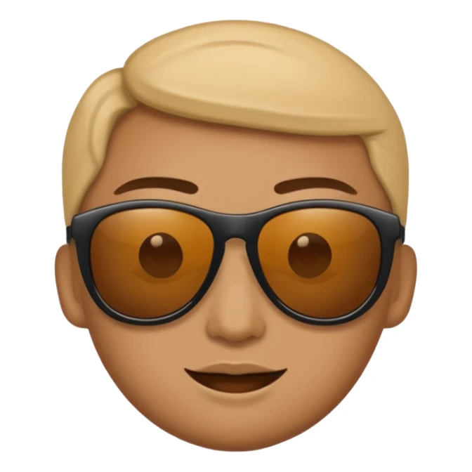 murdagang emoji style, character with sunglasses sticker