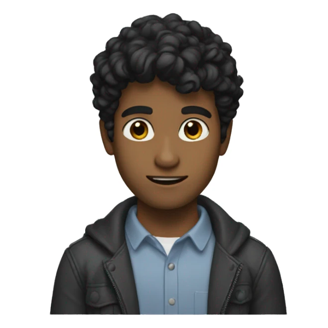 joshua bassett dark hair sticker