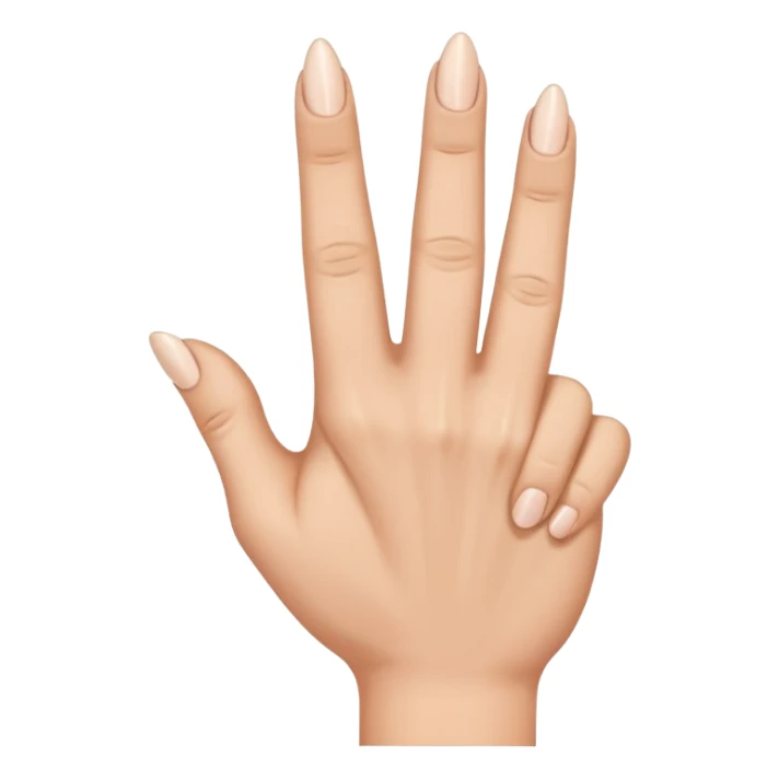 A hand with only the middle finger, the thumb, and the pinky pointed up. The ring and index fingers are down sticker