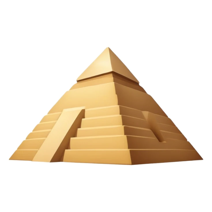 Extremely minimalist pyramid of Giza with simplest shape sticker