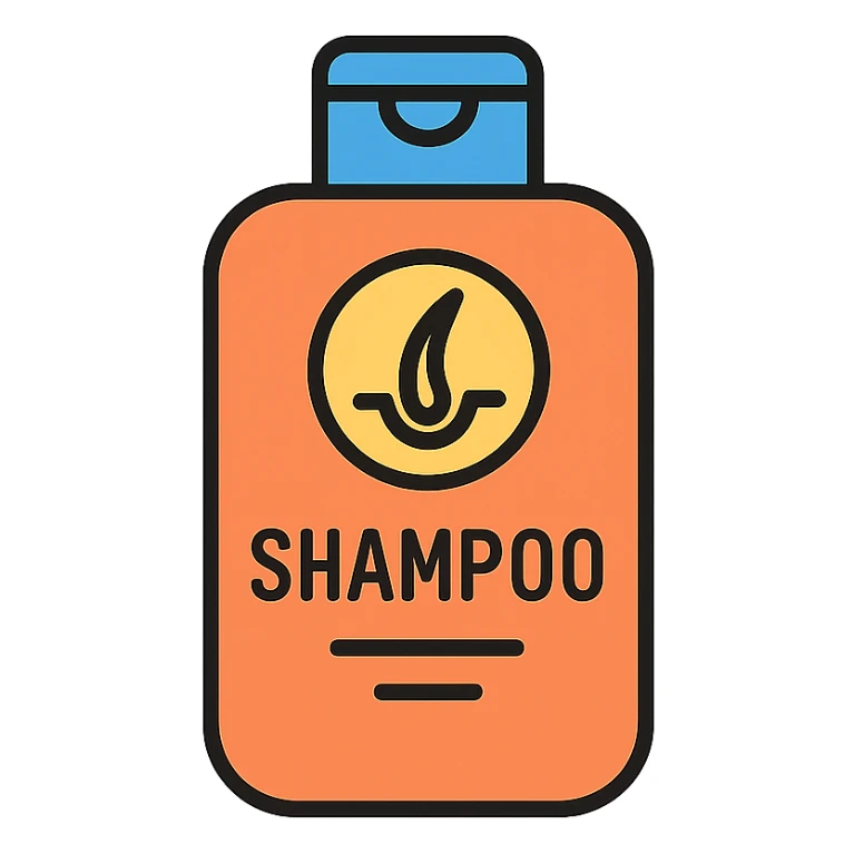 hair shampoo bottle sticker
