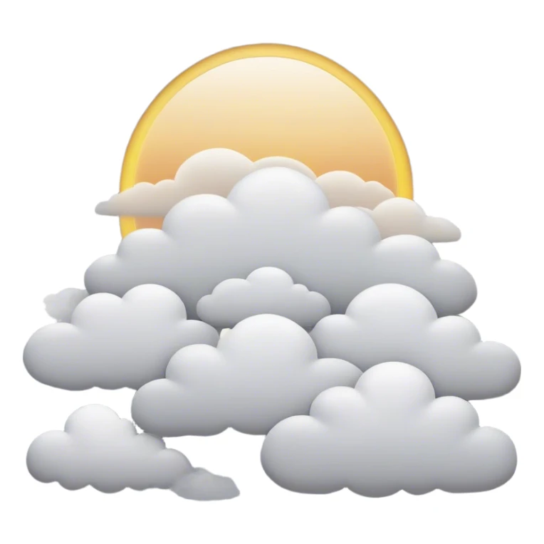 Cinematic Realistic Altostratus Emoji, Soft and gray, with mid-level clouds spreading evenly across the sky. The clouds create a smooth, overcast layer that dulls the sun’s light, giving the world a peaceful, muted tone. Soft glowing outline, capturing the essence of calm, muted skies and gentle transitions in an altostratus cloud! sticker
