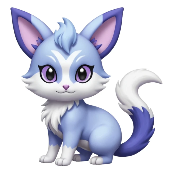 Shiny Furret-Absol-Meowstic-Mienshao-Espeon-Hybrid (Full body) sticker