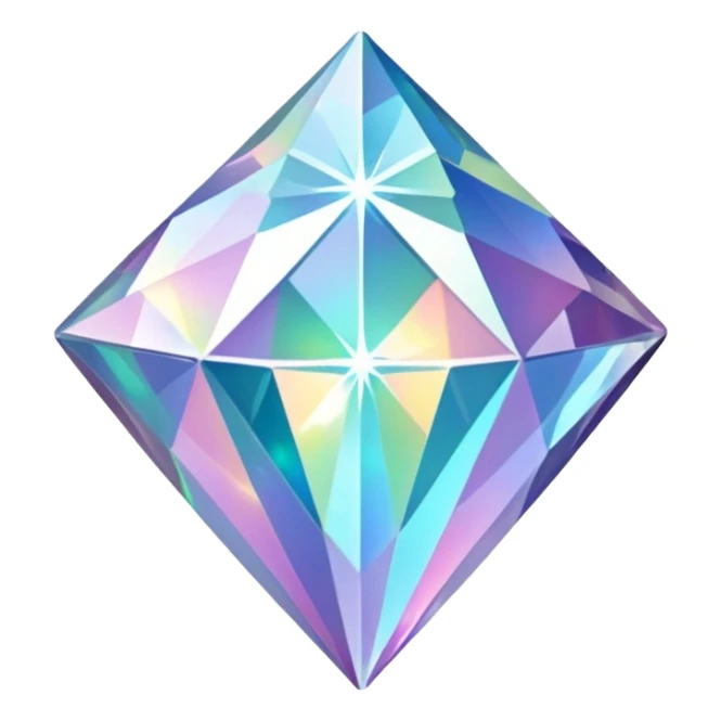 hd detailed glittering holographic star shaped diamond sticker