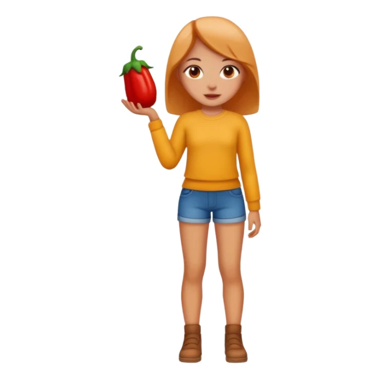 Full body spicy girl sticker