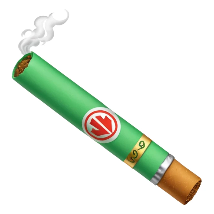 a green cigarrete, like the wpp one sticker