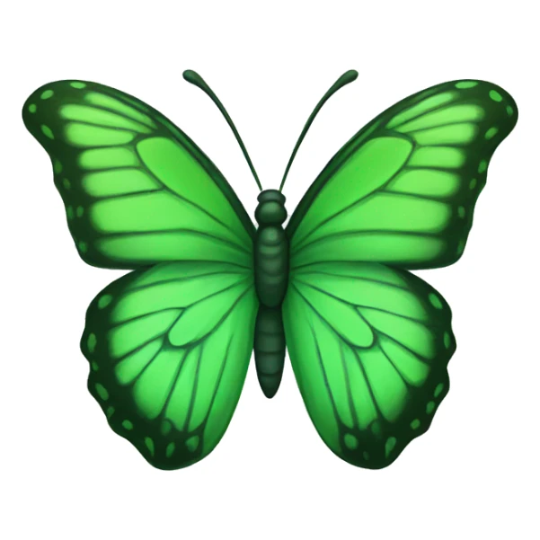 Green butterfly  sticker