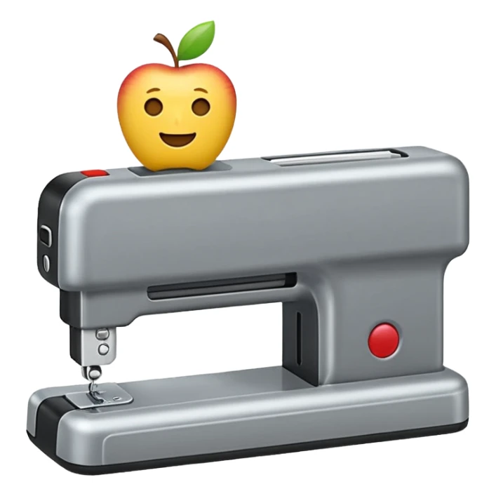 Erstelle mir ein Gabelstapler Emoji im Apple Stil sticker