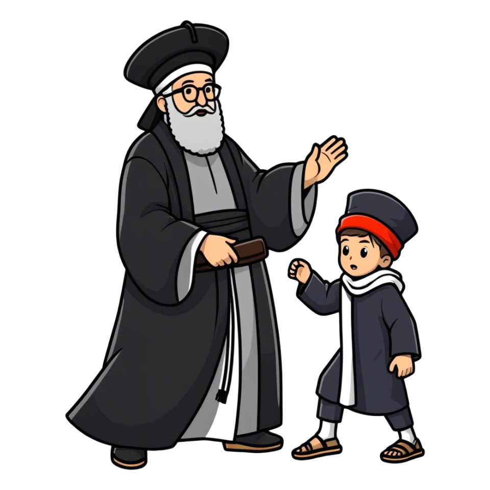 Israeli rabbi kicking out Palestinian kid  sticker