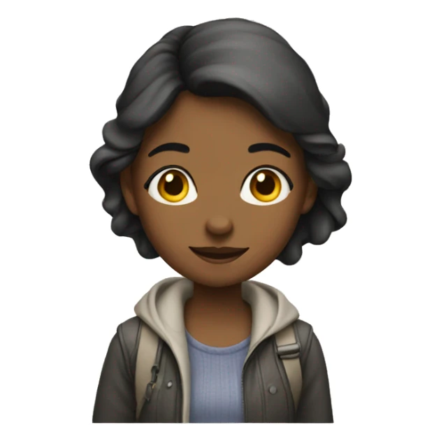 Girl walking down the street  sticker