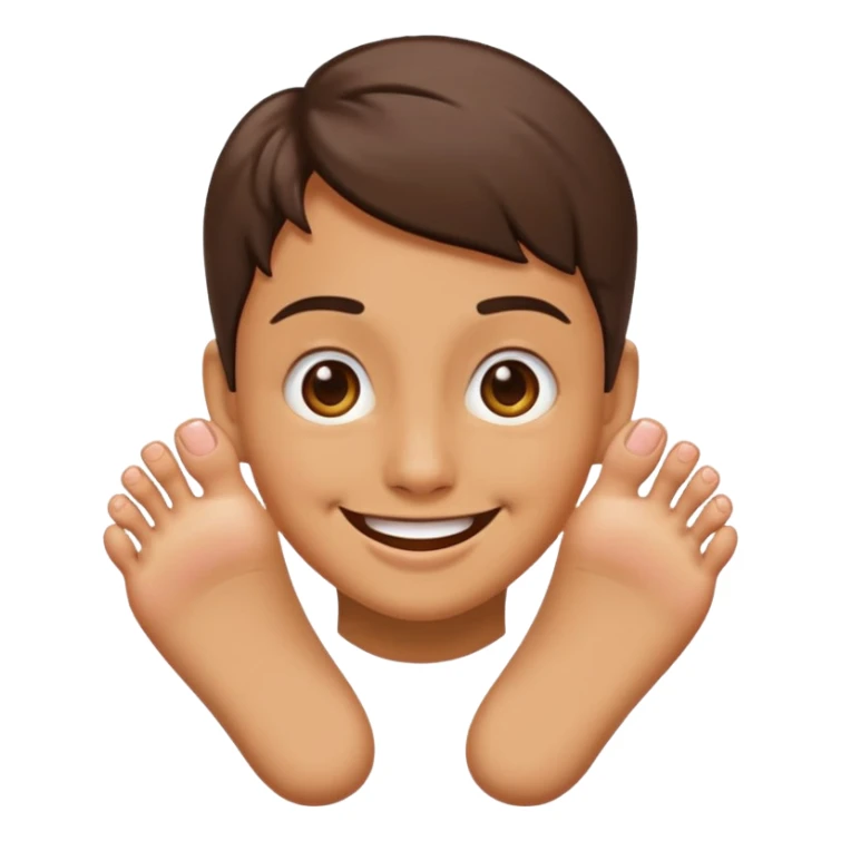 emoji smelling feet sticker