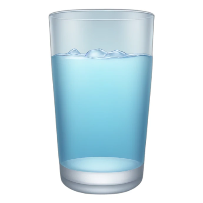 empty glass of water sticker