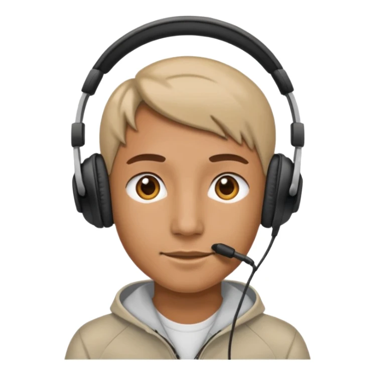 headphones for private listening person sticker