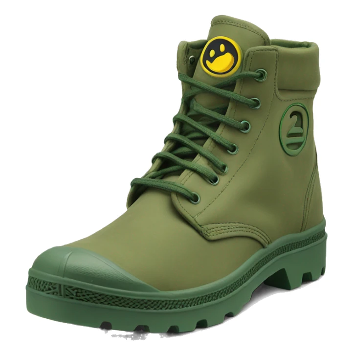 Original Palladium pampa low Mens Boot Green sticker